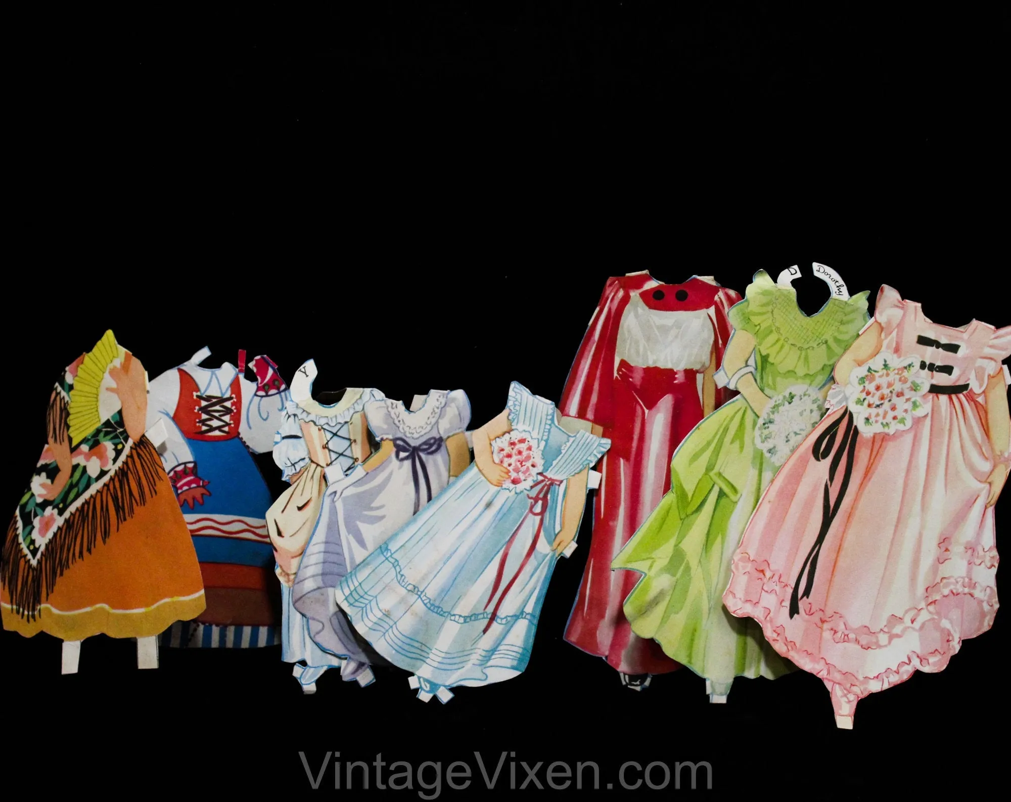 1930s 40s Paper Doll Large Lot - 66 Pcs - Babies Kids Boys Hollywood Girls - Inuit Native American Pirate Pilot Far East Kimono Costume