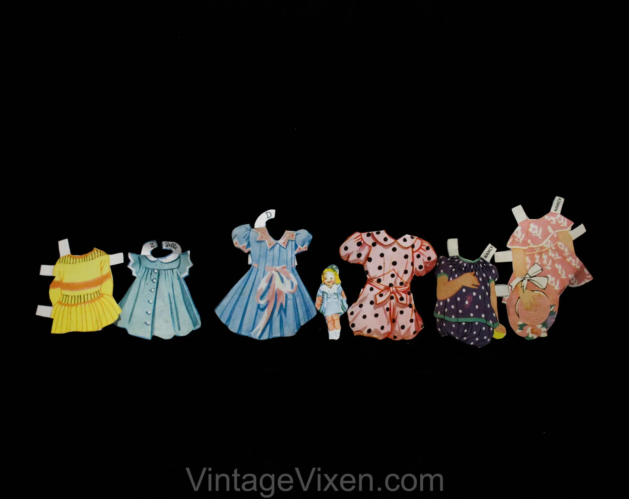 1930s 40s Paper Doll Large Lot - 66 Pcs - Babies Kids Boys Hollywood Girls - Inuit Native American Pirate Pilot Far East Kimono Costume