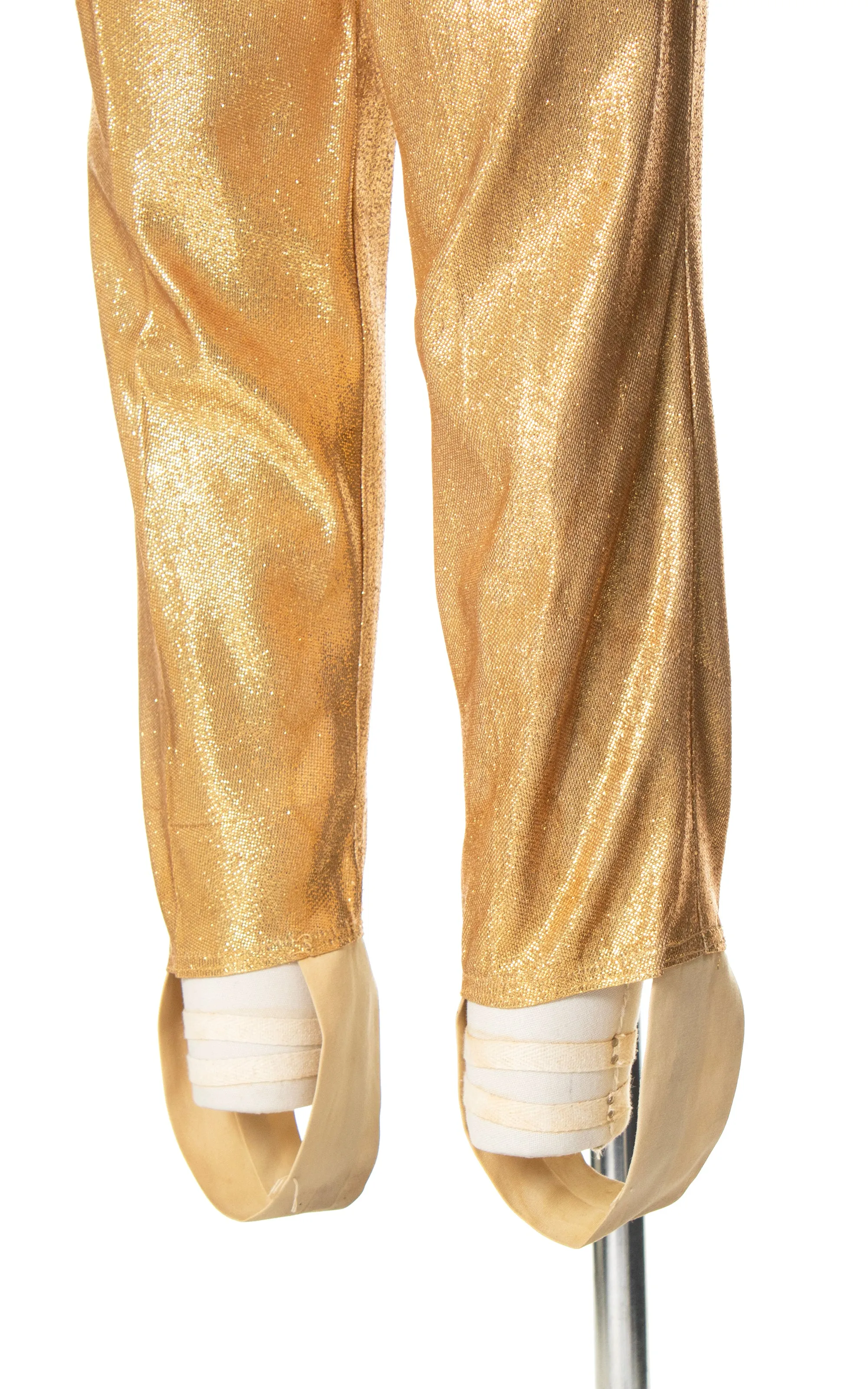 1950s Gold Lamé Pant & Top Set | small