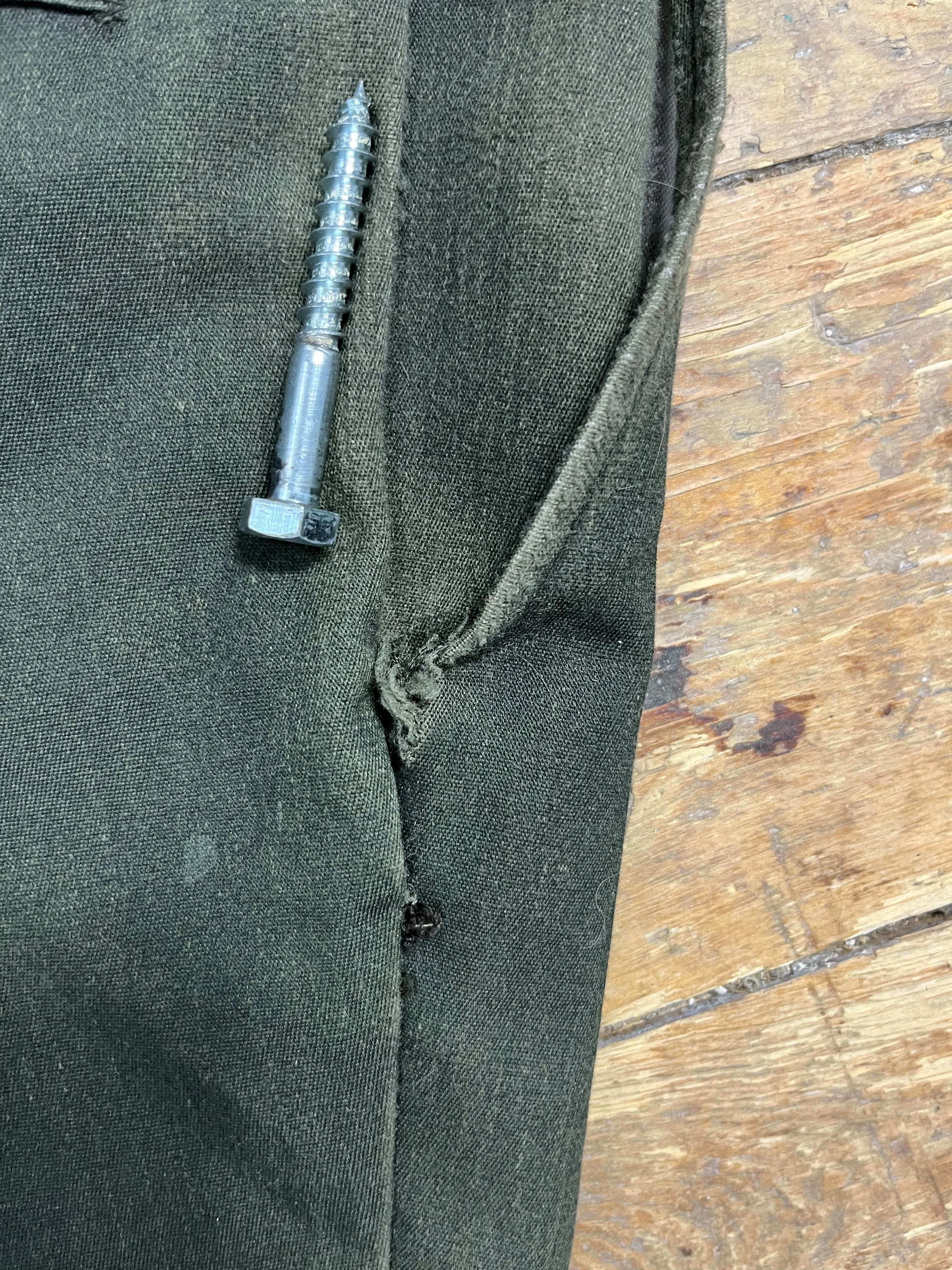 1970s Forest Green Twill Trousers by BIG MAC, JCPenney