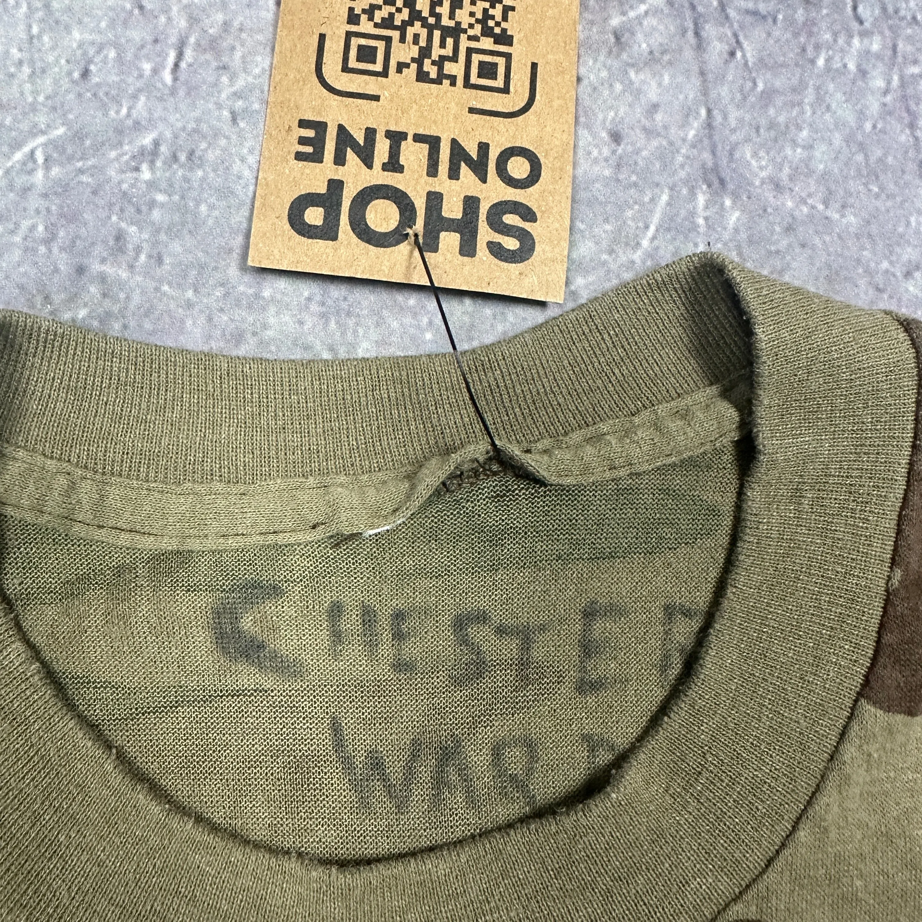 90s Single Stitched Woodland Camo Essential Pocket Shirt M K02