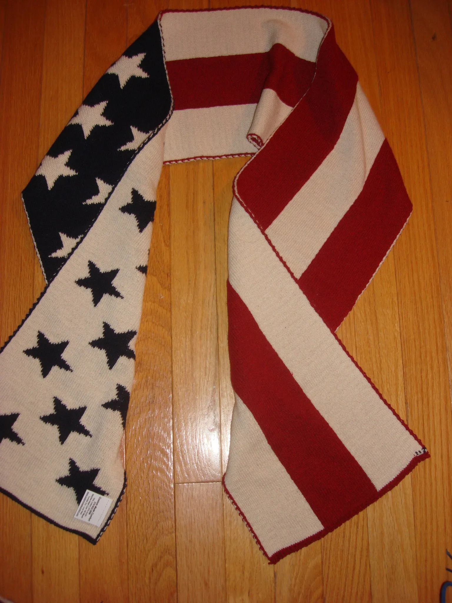 American Flag Scarf 9 x 60