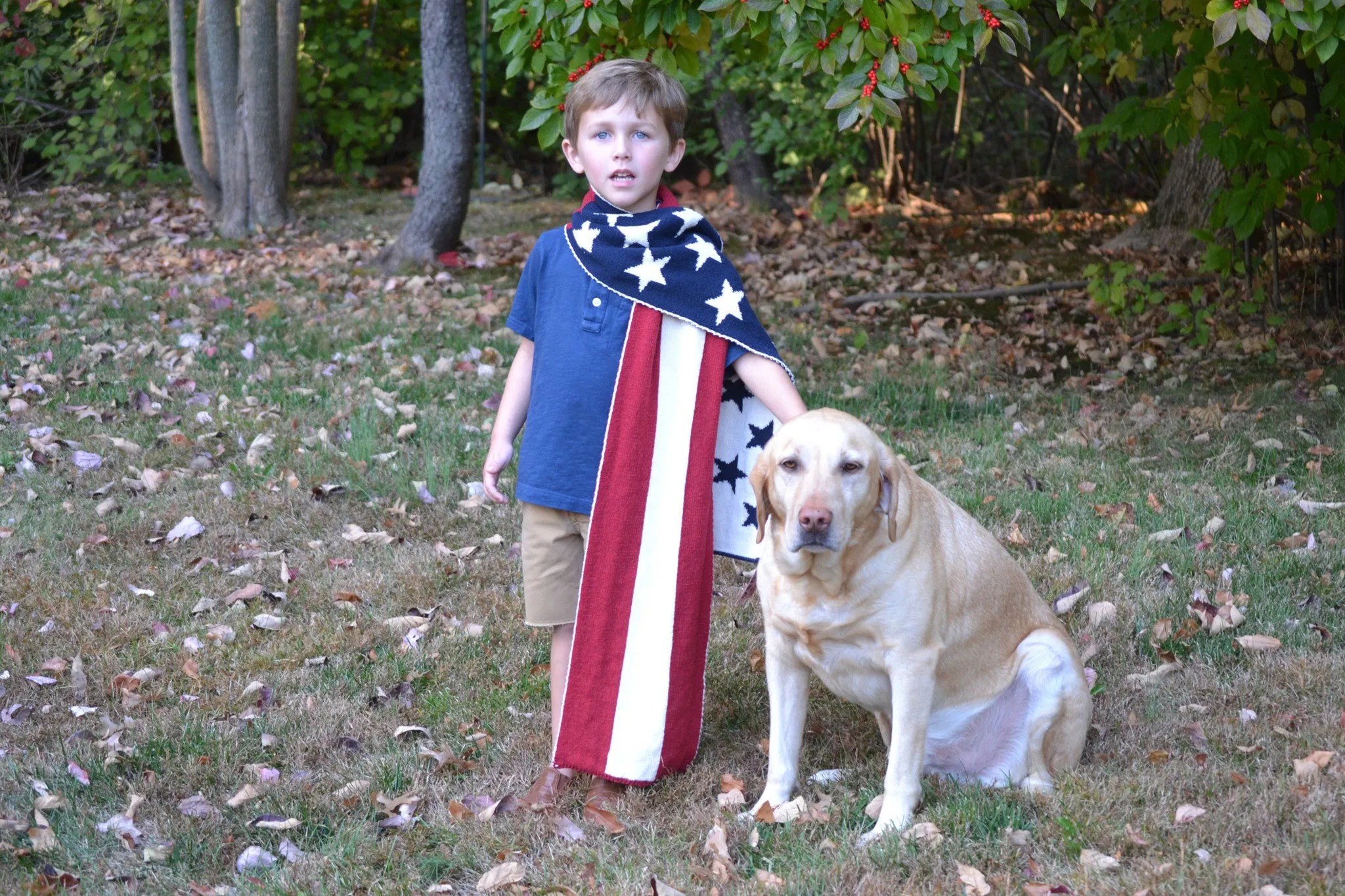 American Flag Scarf 9 x 60