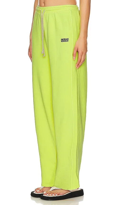 American Vintage Izubird Sweatpant in Yellow