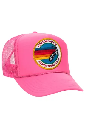 AVIATOR NATION MANHATTAN BEACH TRUCKER HAT