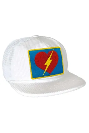 BOLT HEART - VINTAGE CORDUROY MESH TRUCKER HAT