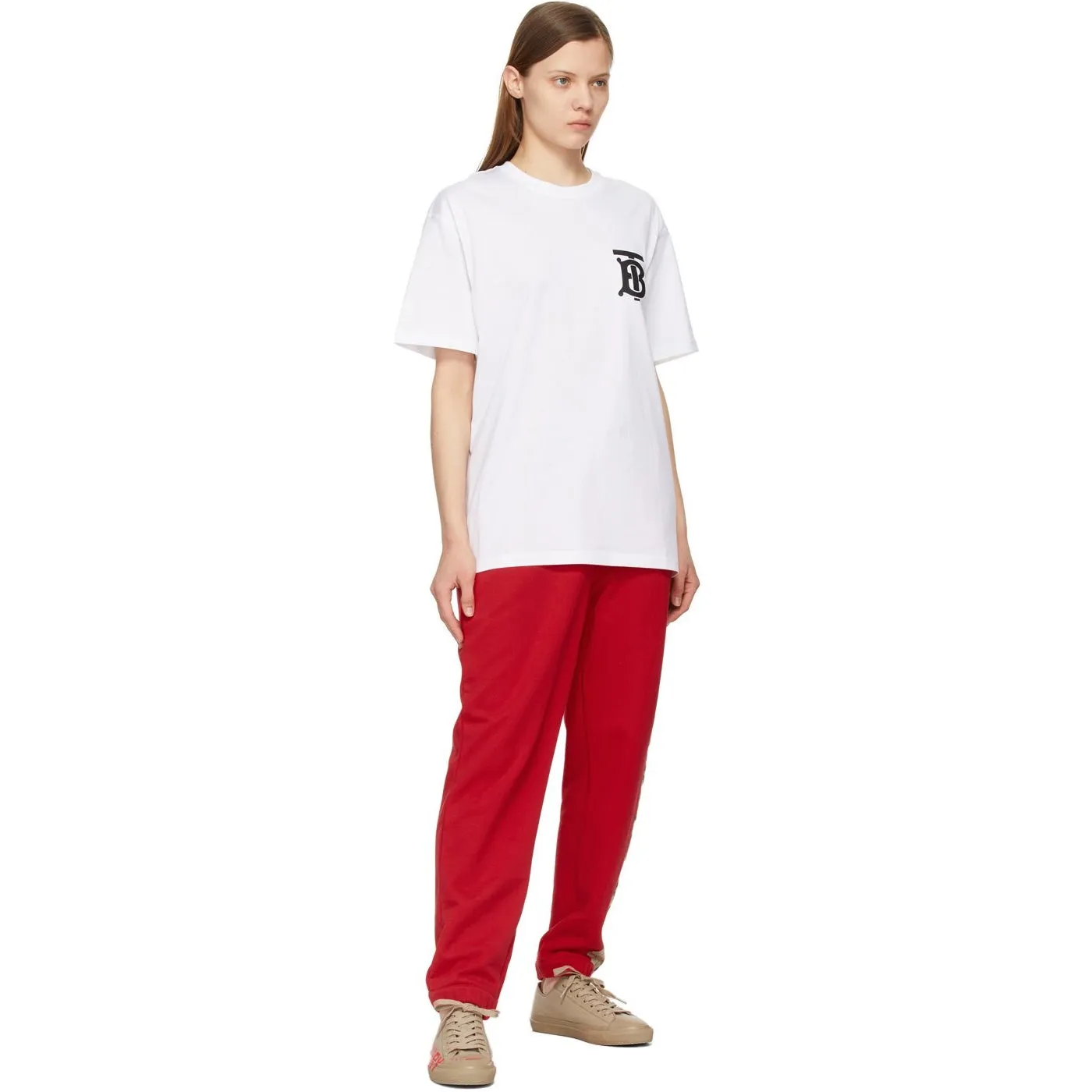 Burberry Red Vintage Check Raine Lounge Pants