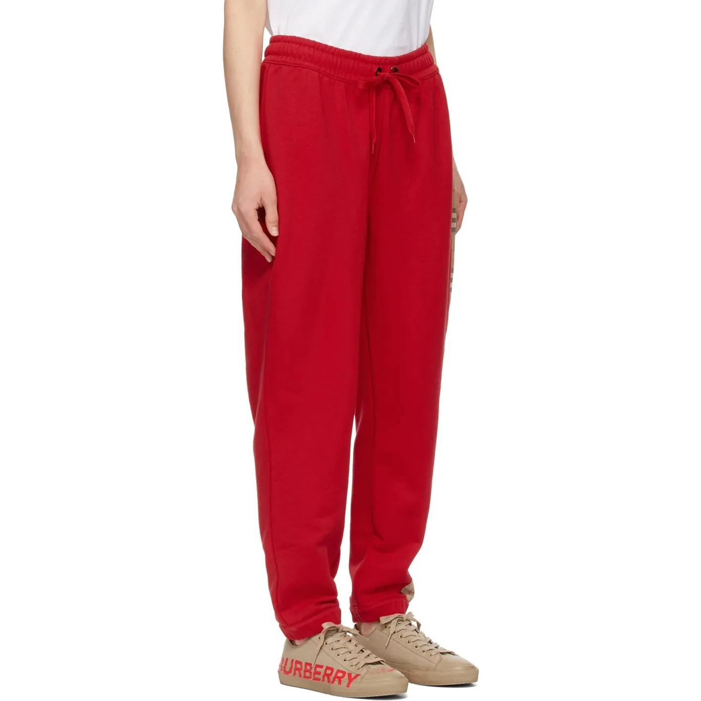 Burberry Red Vintage Check Raine Lounge Pants