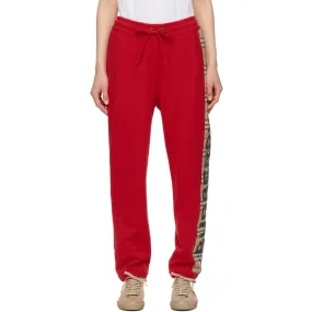 Burberry Red Vintage Check Raine Lounge Pants