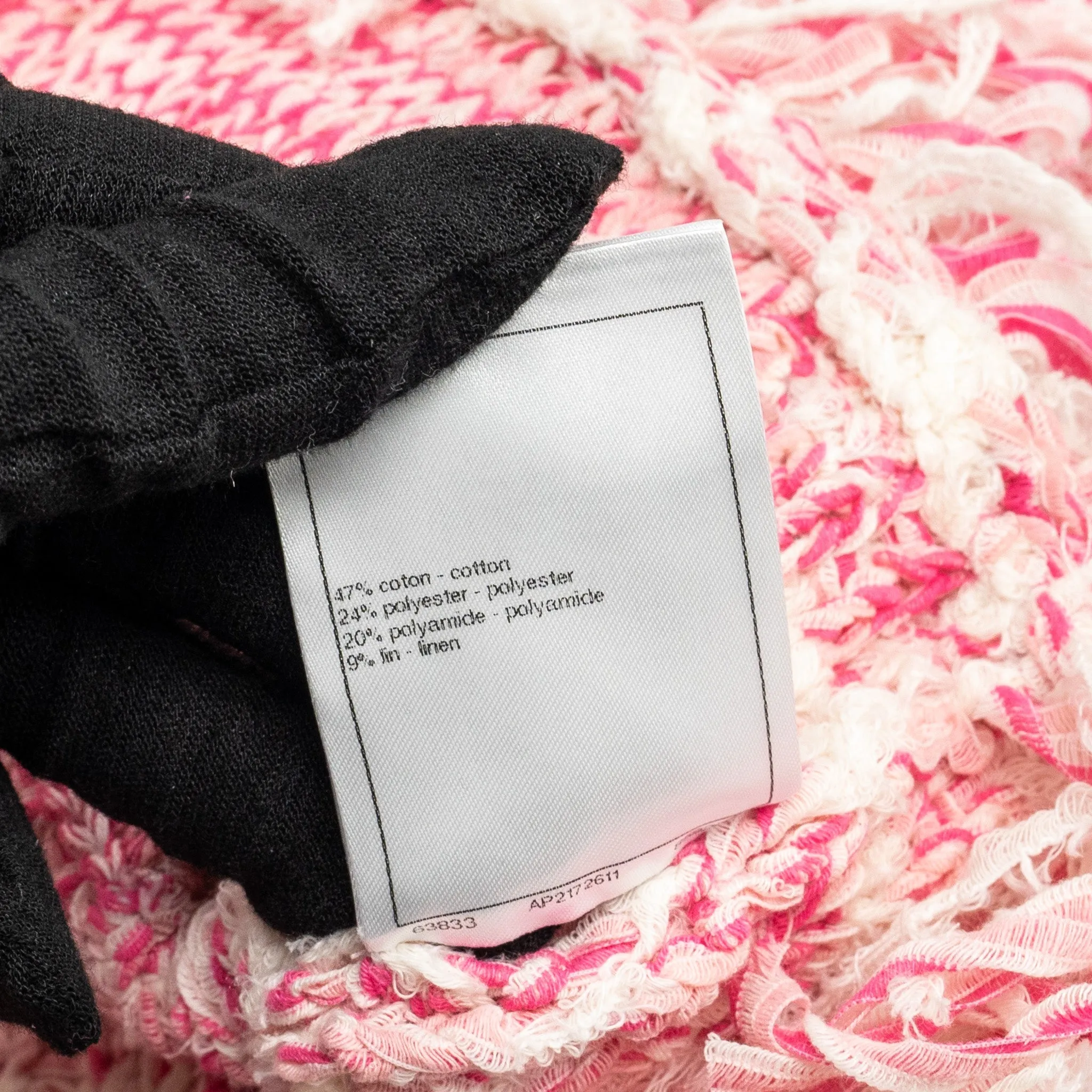 Chanel 24P size 34 sweater and skirts suit cotton pink/ Ecru