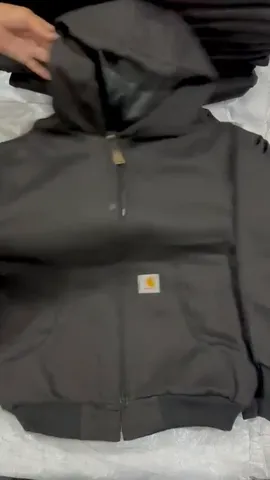 Custom handpick Carhartt rework style black hooded jackets
