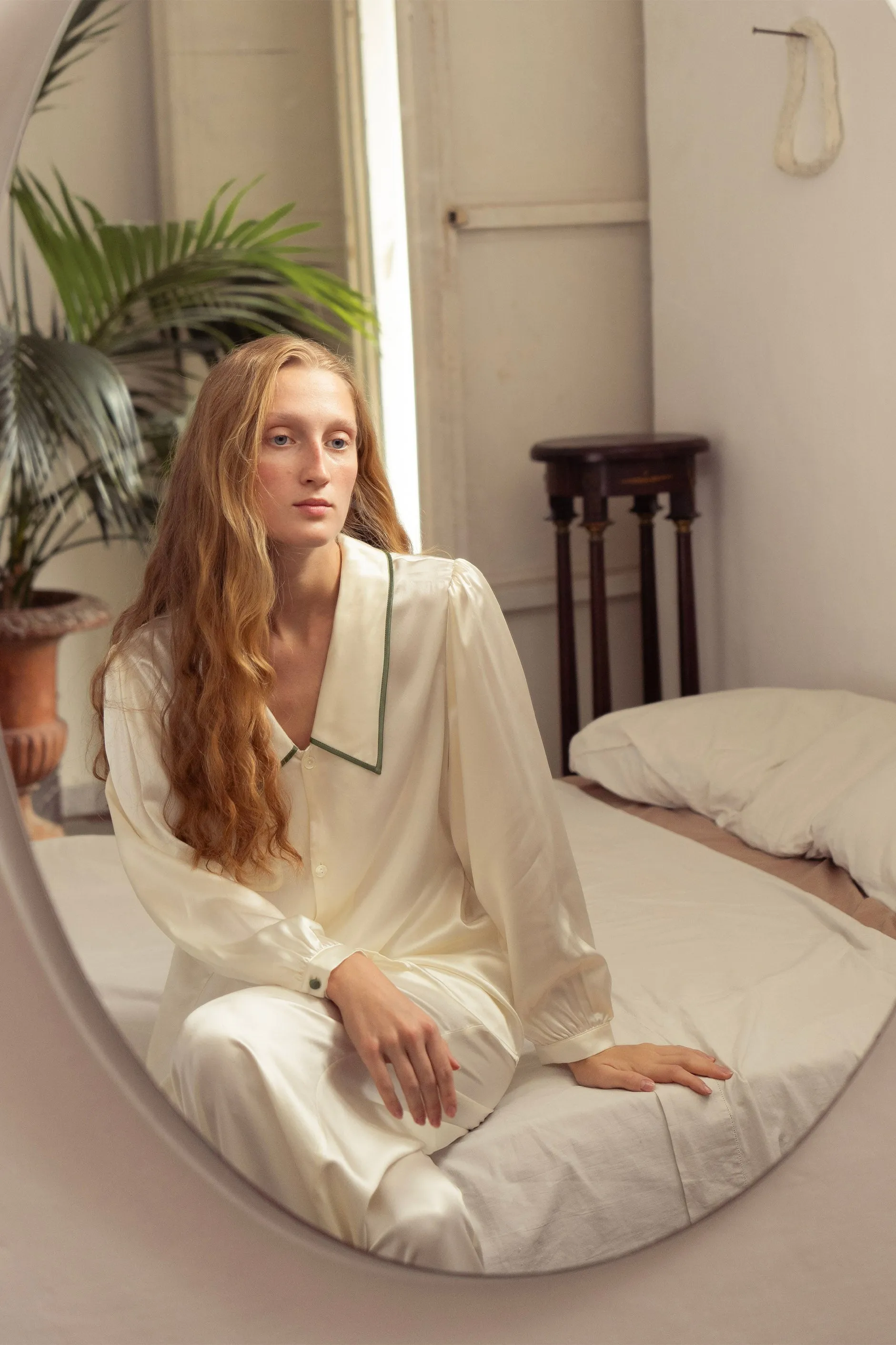French Style Silk Long Set