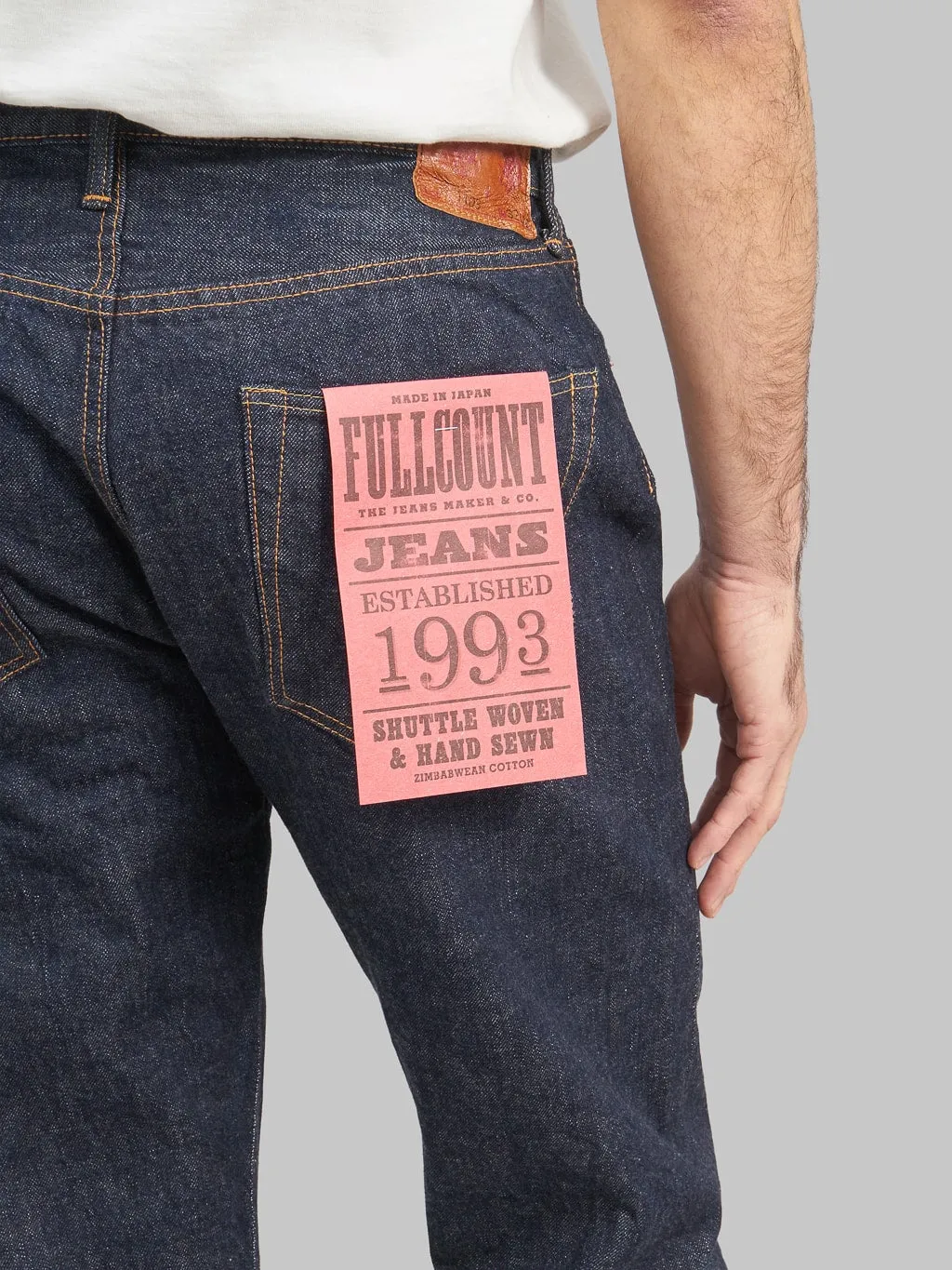 Fullcount 1103W Mens 13.7oz Clean Straight Leg Jeans – Premium Japanese Denim, Classic Fit, Durable & Stylish