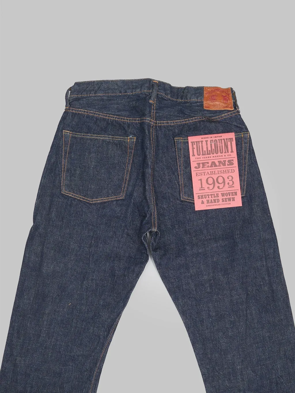 Fullcount 1103W Mens 13.7oz Clean Straight Leg Jeans – Premium Japanese Denim, Classic Fit, Durable & Stylish