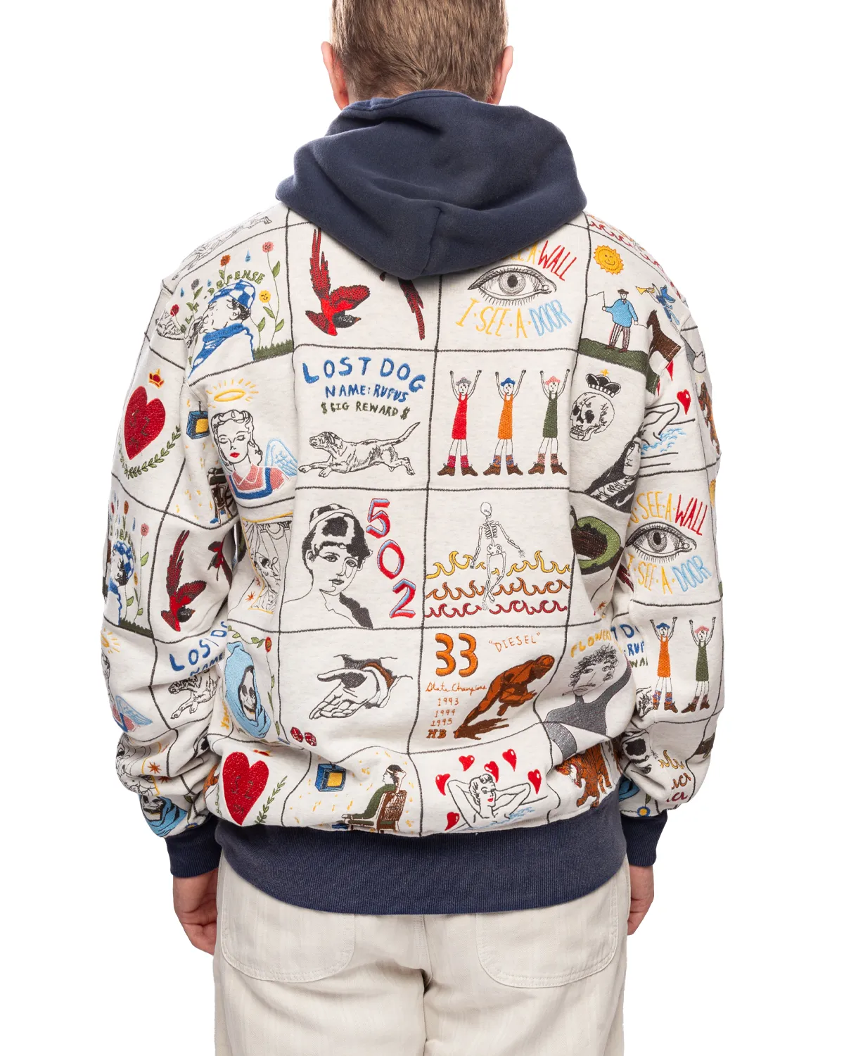 Gallery 002 Hoodie Multi Oatmeal