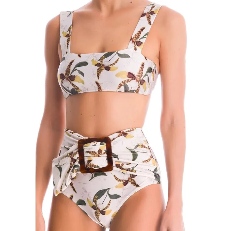 Leopard Orchid Hot Pants Bikini