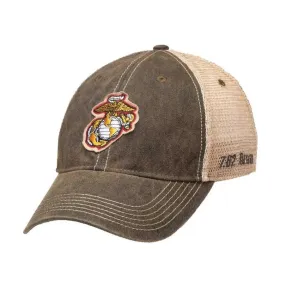 Marines EGA Vintage Black Trucker Hat