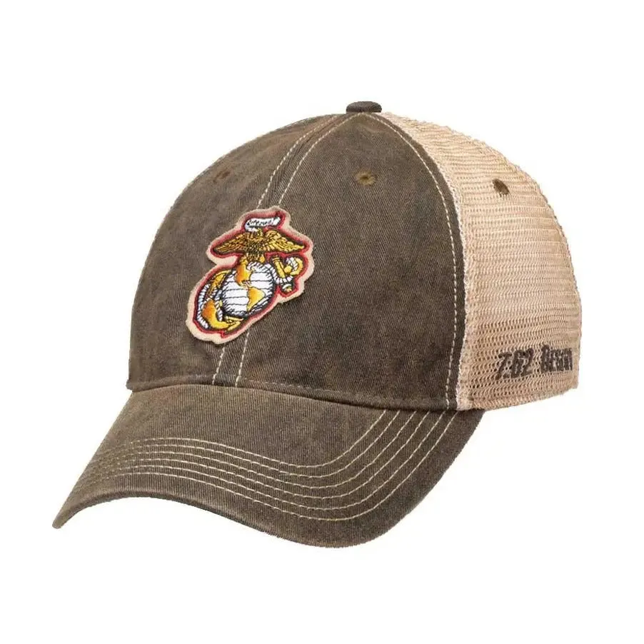 Marines EGA Vintage Black Trucker Hat