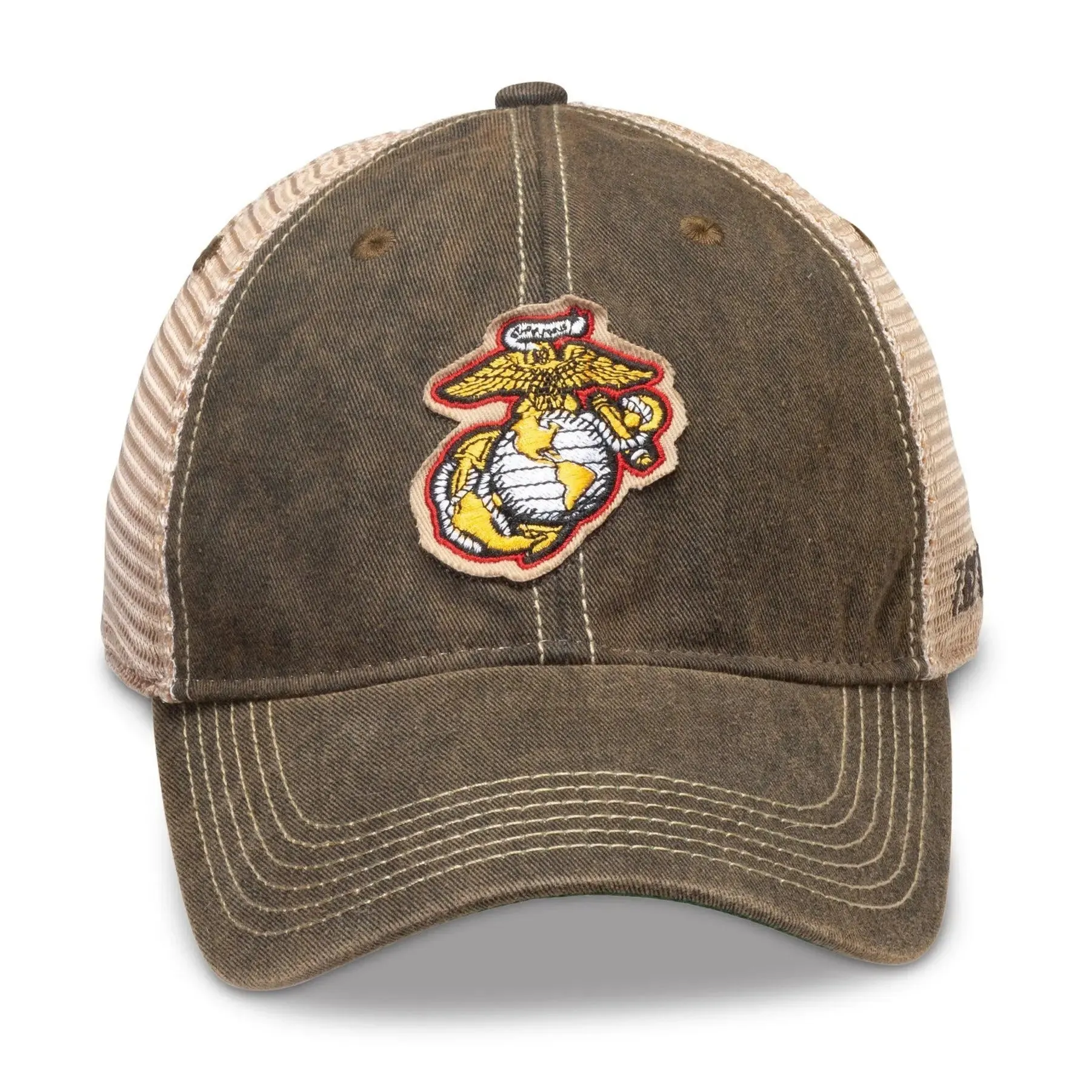 Marines EGA Vintage Black Trucker Hat