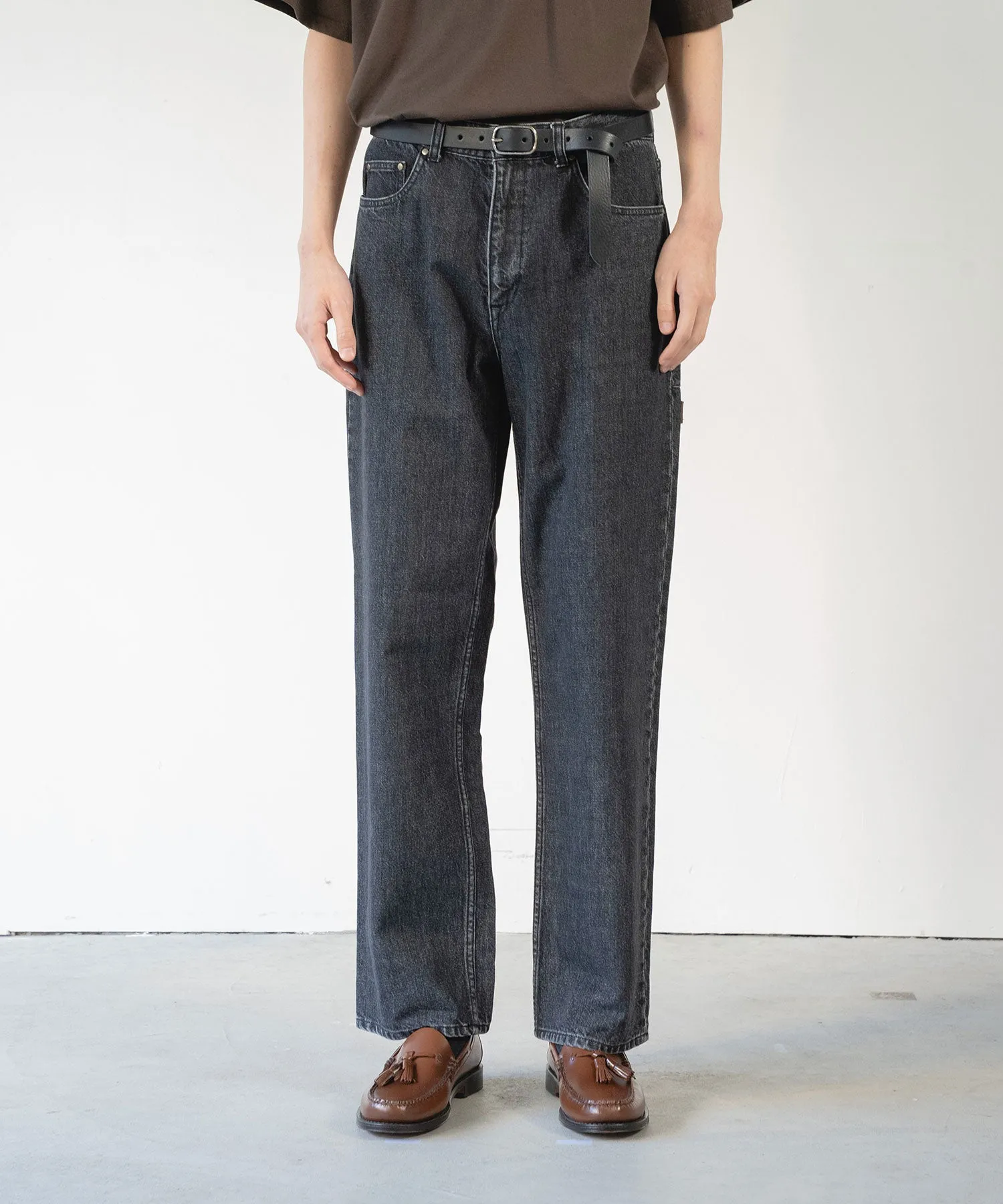 Organic Cotton Denim Pants*Vintage Washed