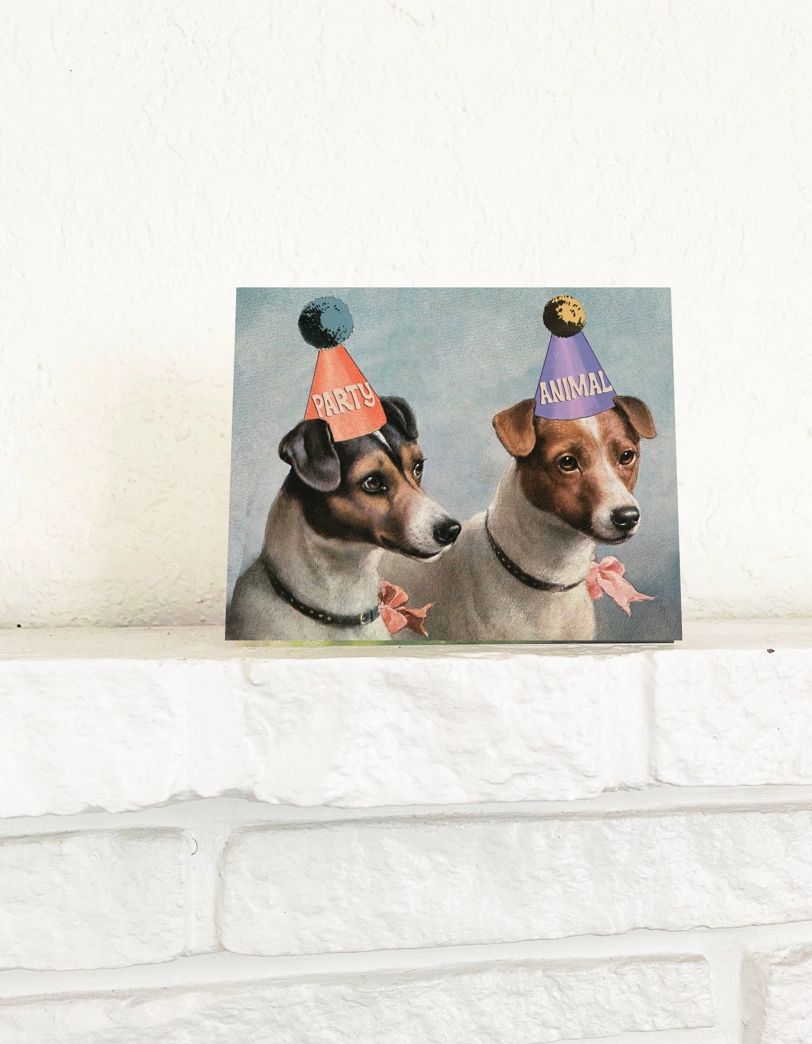 Party Animal Dogs Cute Birthday Celebration Card