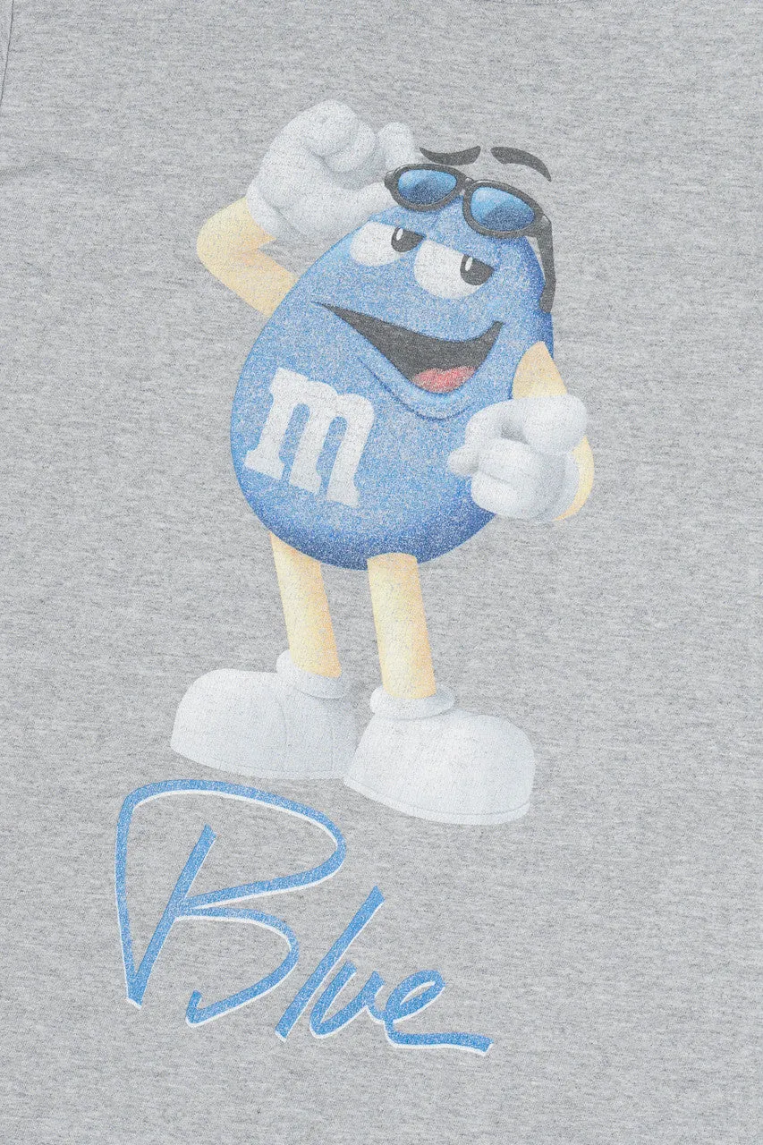 "Blue" Spellout Blue M&M With Sunglasses M&Ms Brand T-Shirt