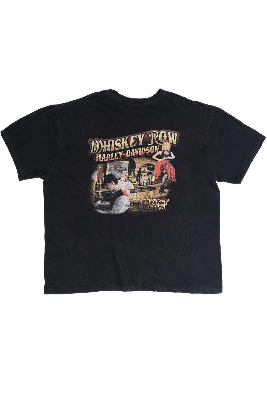 "Born To Ride Land Of The Free" Skull Harley Davidson T-Shirt