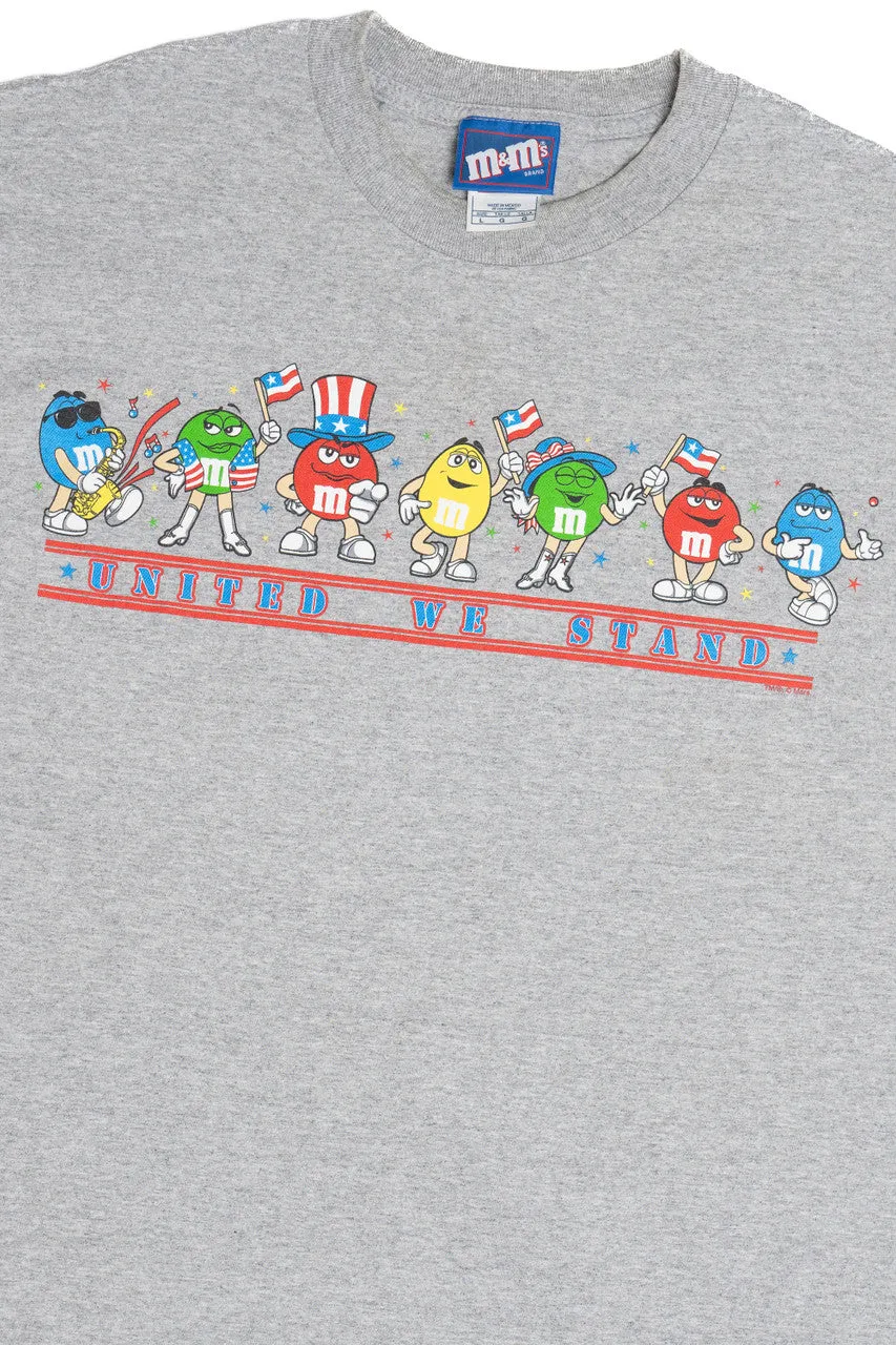 "United We Stand" Patriotic M&Ms Brand T-Shirt