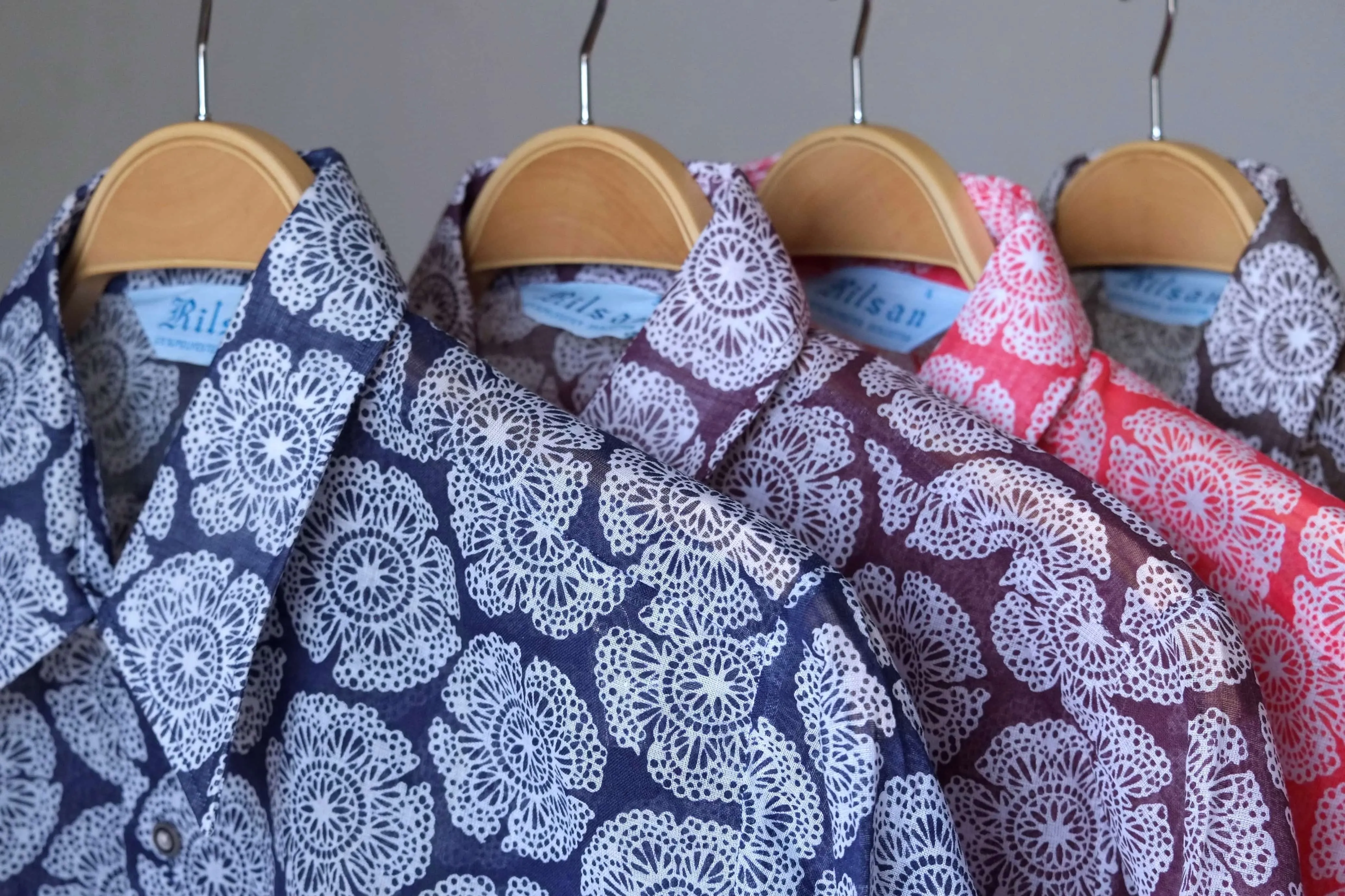 RILSAN Flower Print Short Sleeves 70's Shirt