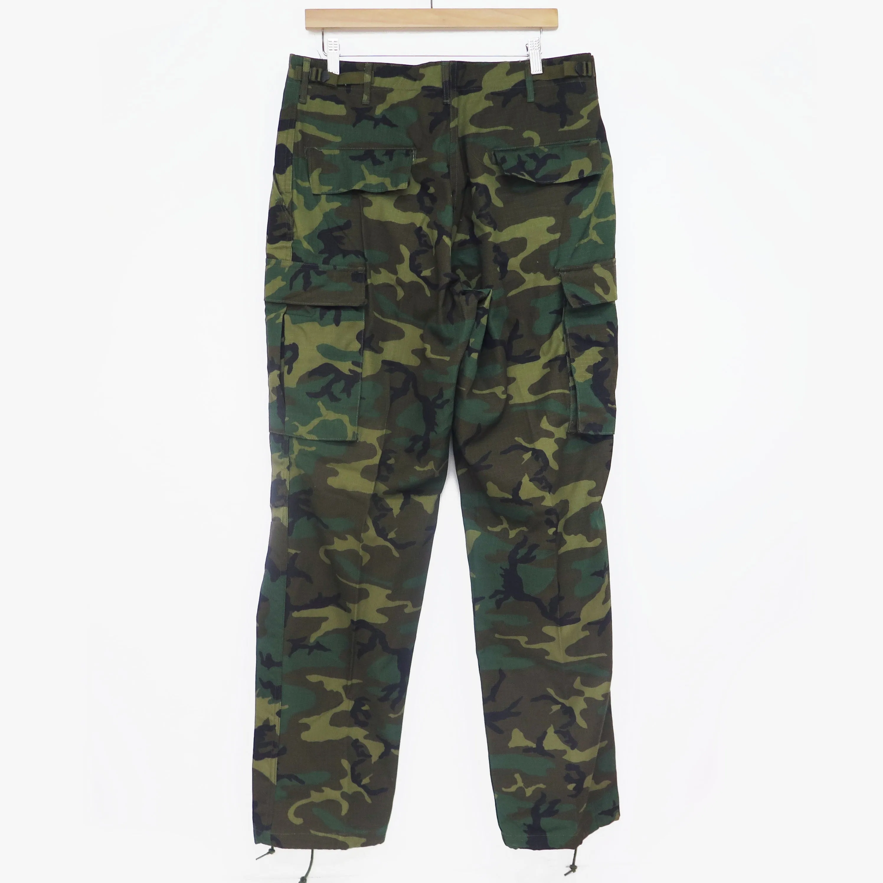 US ARMY FIELD TROUSERS PANTS ERDL 1980 SIZE MEDIUM LONG DEADSTOCK
