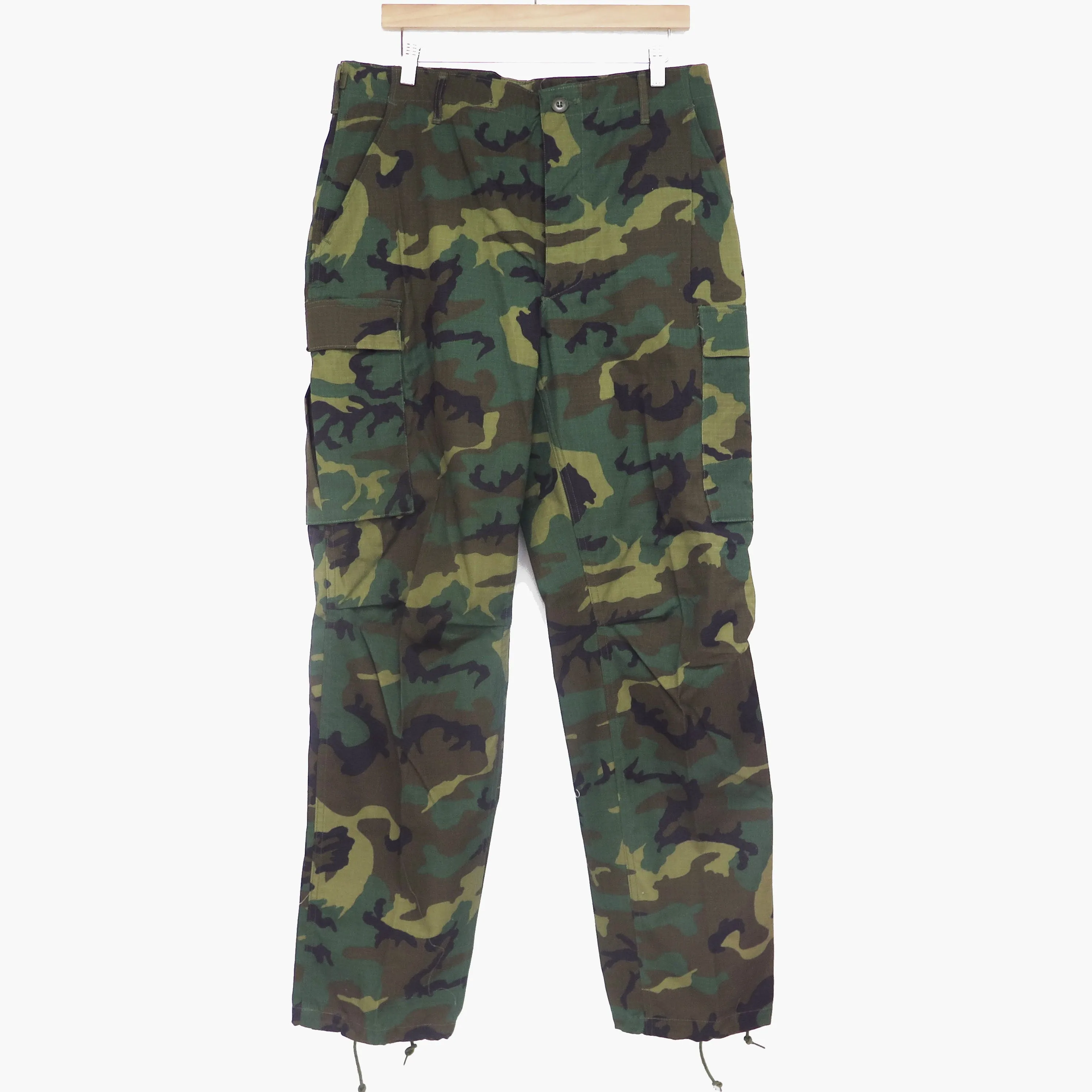 US ARMY FIELD TROUSERS PANTS ERDL 1980 SIZE MEDIUM LONG DEADSTOCK