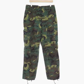 US ARMY FIELD TROUSERS PANTS ERDL 1980 SIZE MEDIUM LONG DEADSTOCK