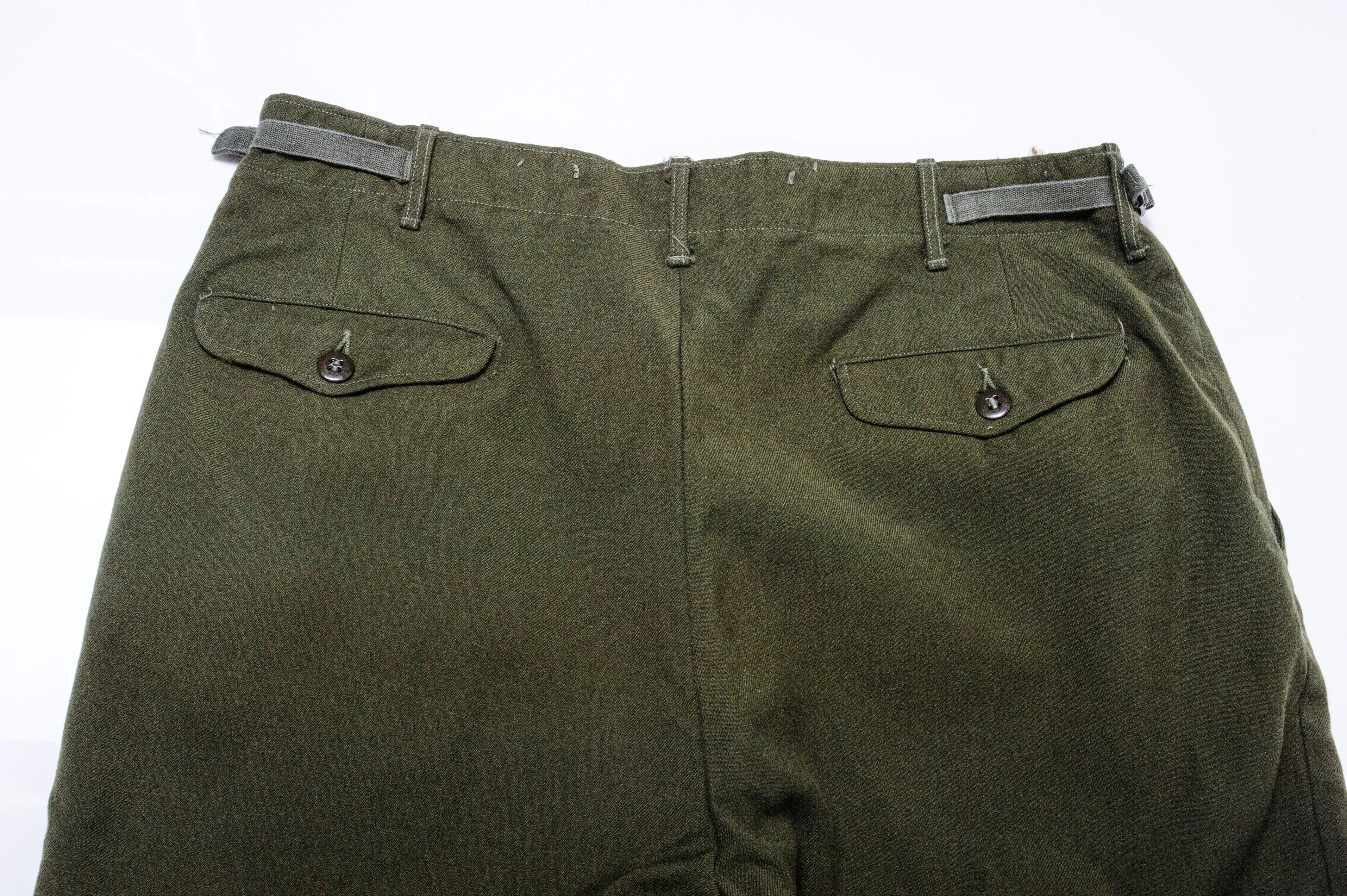 US ARMY FIELD TROUSERS PANTS M-1951 M51 1950'S KOREAN WAR SIZE LONG LARGE 38X32