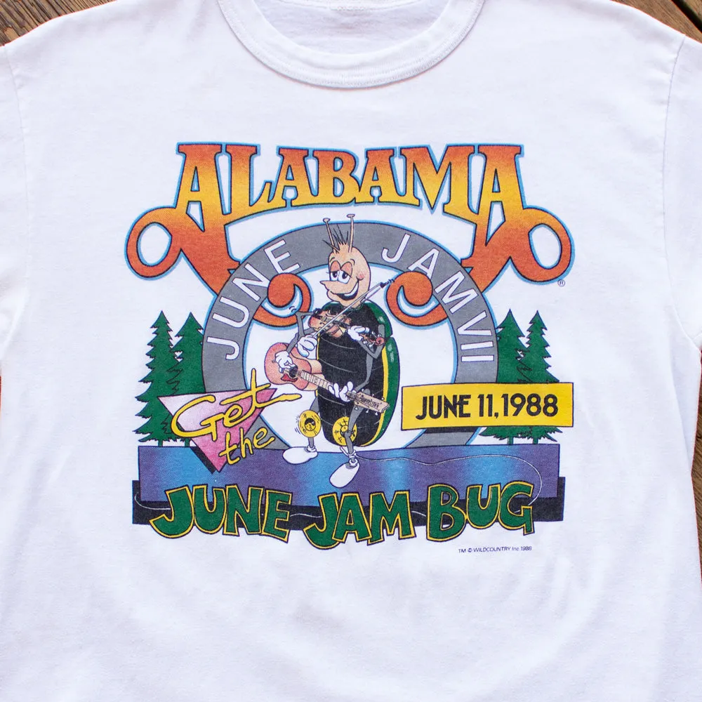 Vintage 1988 Alabama June Jammer Band Tee - Medium