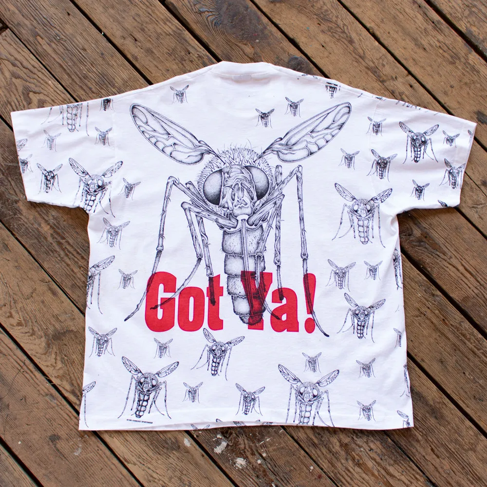 Vintage 1990s All Over Print Mosquito Shirt - XL