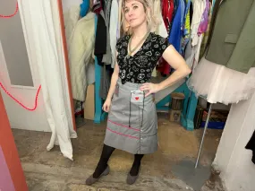 Vintage 90s Y2K Cyber Rave Abstract Antoni & Alison Wrap Skirt S M L