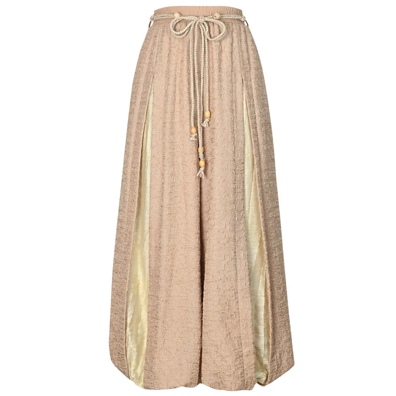 Vintage Ethnic-Style Lantern Casual Pants