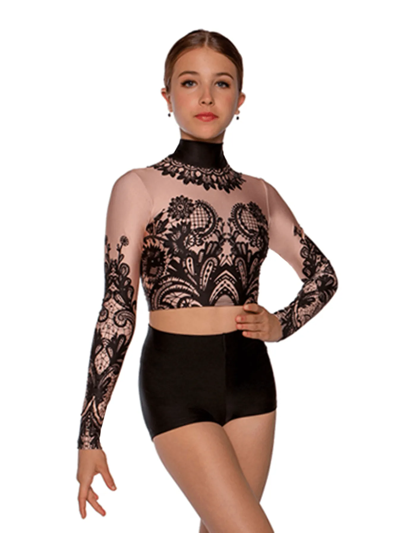 Vintage LS Crop Top