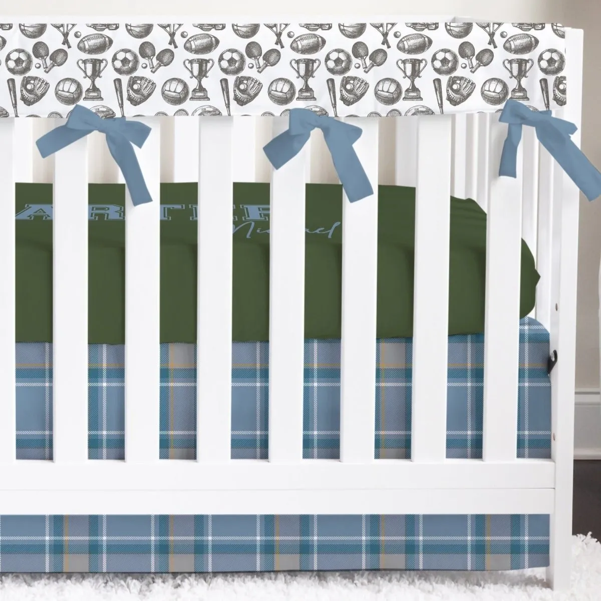 Vintage Sports: Create Your Own Crib Bedding Set